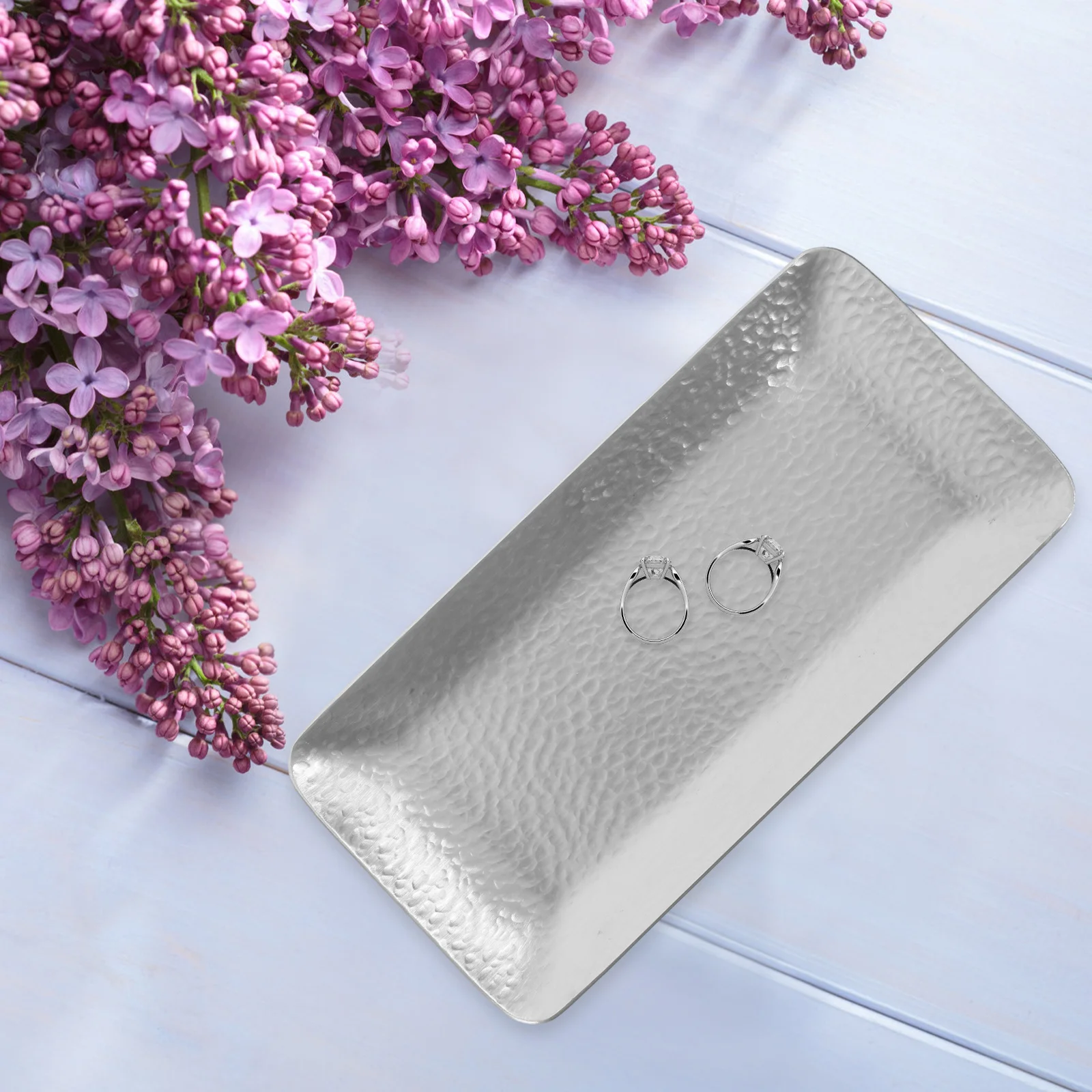 Stainless Steel Hammered Tray Multifunctional Towel Holder Jewelry Plate Kitchen Bathroom Living Room Decor Stainless Steel Tray
Stainless Steel Hammered Tray Multifunctional Towel Holder Jewelry Plate Kitchen Bathroom Living Room Decor Stainless Steel Tray