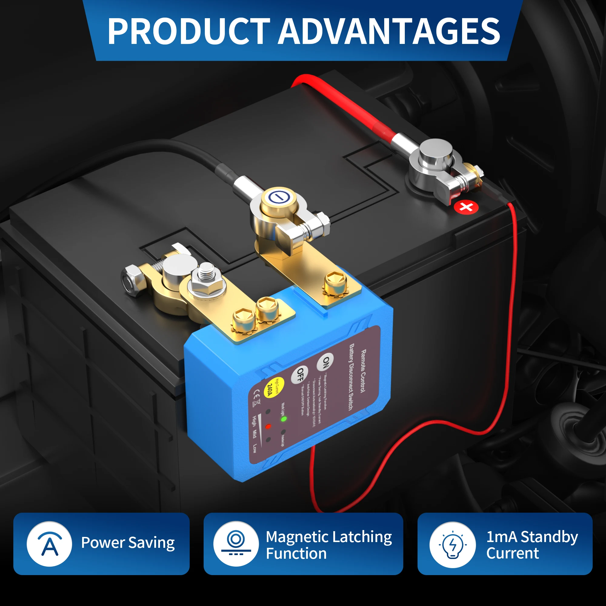 Kill Switch 12V 240A Remote Battery Disconnect Switch Automatic Power Shut Off Switchs Remote Control Switch for Auto Car Truck
Kill Switch 12V 240A Remote Battery Disconnect Switch Automatic Power Shut Off Switchs Remote Control Switch for Auto Car Truck