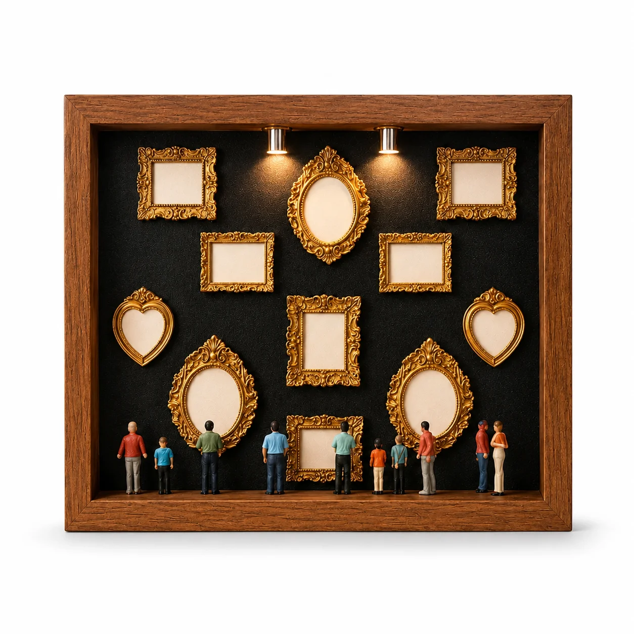 DIY Mini Museum Shadow Box Kit with LED Light Miniature Photo Frame Desk Decor Gift for Home Office
DIY Mini Museum Shadow Box Kit with LED Light Miniature Photo Frame Desk Decor Gift for Home Office