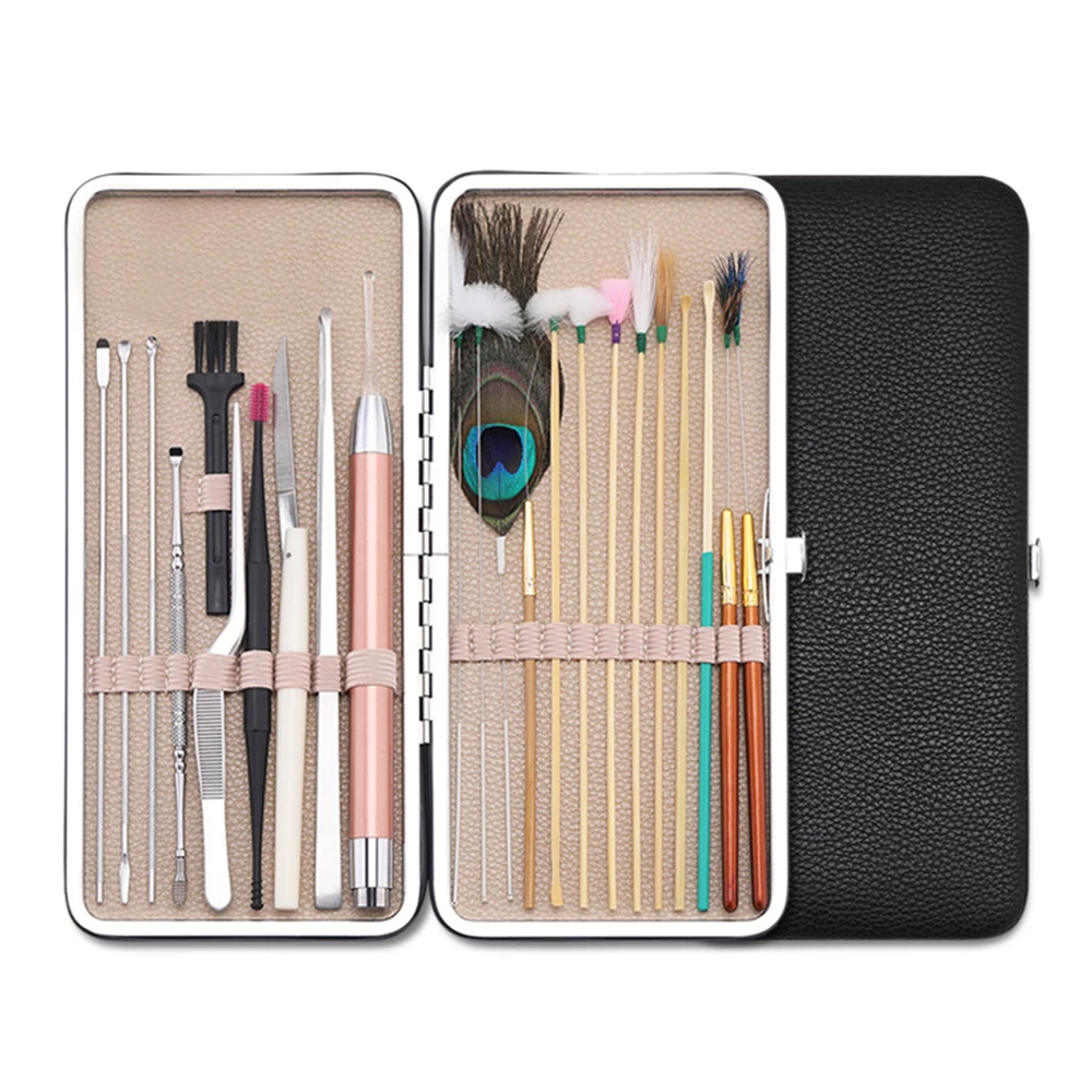 23PCS Ear Wax Removal Tool Kit Ear Pick Set Earwax Remover Spoon Ear Cleaning Care Tools with LED Light for Adult Ear Care
23PCS Ear Wax Removal Tool Kit Ear Pick Set Earwax Remover Spoon Ear Cleaning Care Tools with LED Light for Adult Ear Care