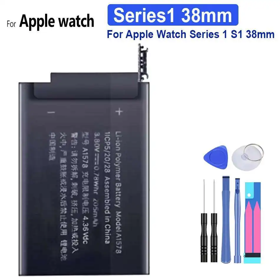 High Capacity Battery For Apple iWatch Series 1 2 4 5 S1 S2 S4 S5 38mm 40mm 42mm 44mm Watch Portable batteries
High Capacity Battery For Apple iWatch Series 1 2 4 5 S1 S2 S4 S5 38mm 40mm 42mm 44mm Watch Portable batteries