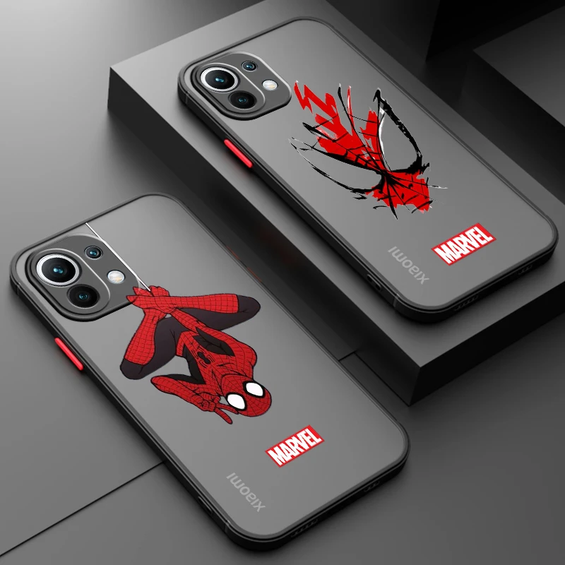 Marvel SpiderMan Cartoon Cool Frosted Translucent For Xiaomi Mi 13 12 12T 11T 11 11i 10T 10 9T Pro Lite Ultra 5G Back
Marvel SpiderMan Cartoon Cool Frosted Translucent For Xiaomi Mi 13 12 12T 11T 11 11i 10T 10 9T Pro Lite Ultra 5G Back