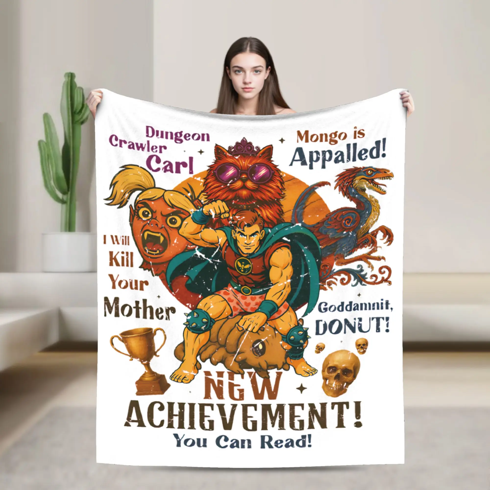 Dungeon Crawler Carl Retro Bookish Blankets Coral Fleece Plush Multifunction Super Warm Throw Blankets for Bed Bedspreads
Dungeon Crawler Carl Retro Bookish Blankets Coral Fleece Plush Multifunction Super Warm Throw Blankets for Bed Bedspreads