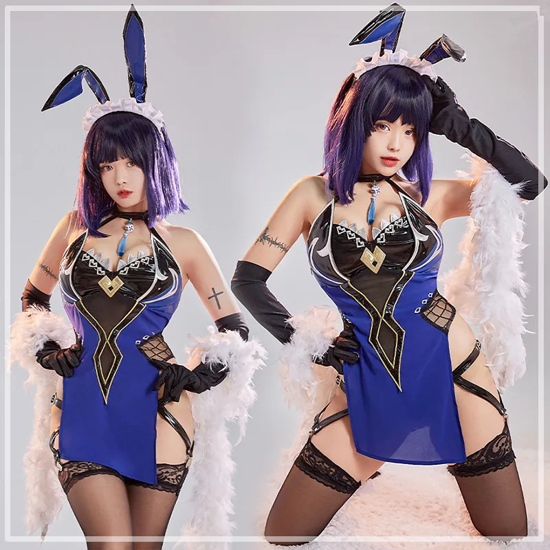 Hot Game Genshin Impact Rose Yelan Sexy Private One-piece Cat Rabbit Suit Cosplay Costume Women Role-playing Clothing Sizes S-XL
Hot Game Genshin Impact Rose Yelan Sexy Private One-piece Cat Rabbit Suit Cosplay Costume Women Role-playing Clothing Sizes S-XL