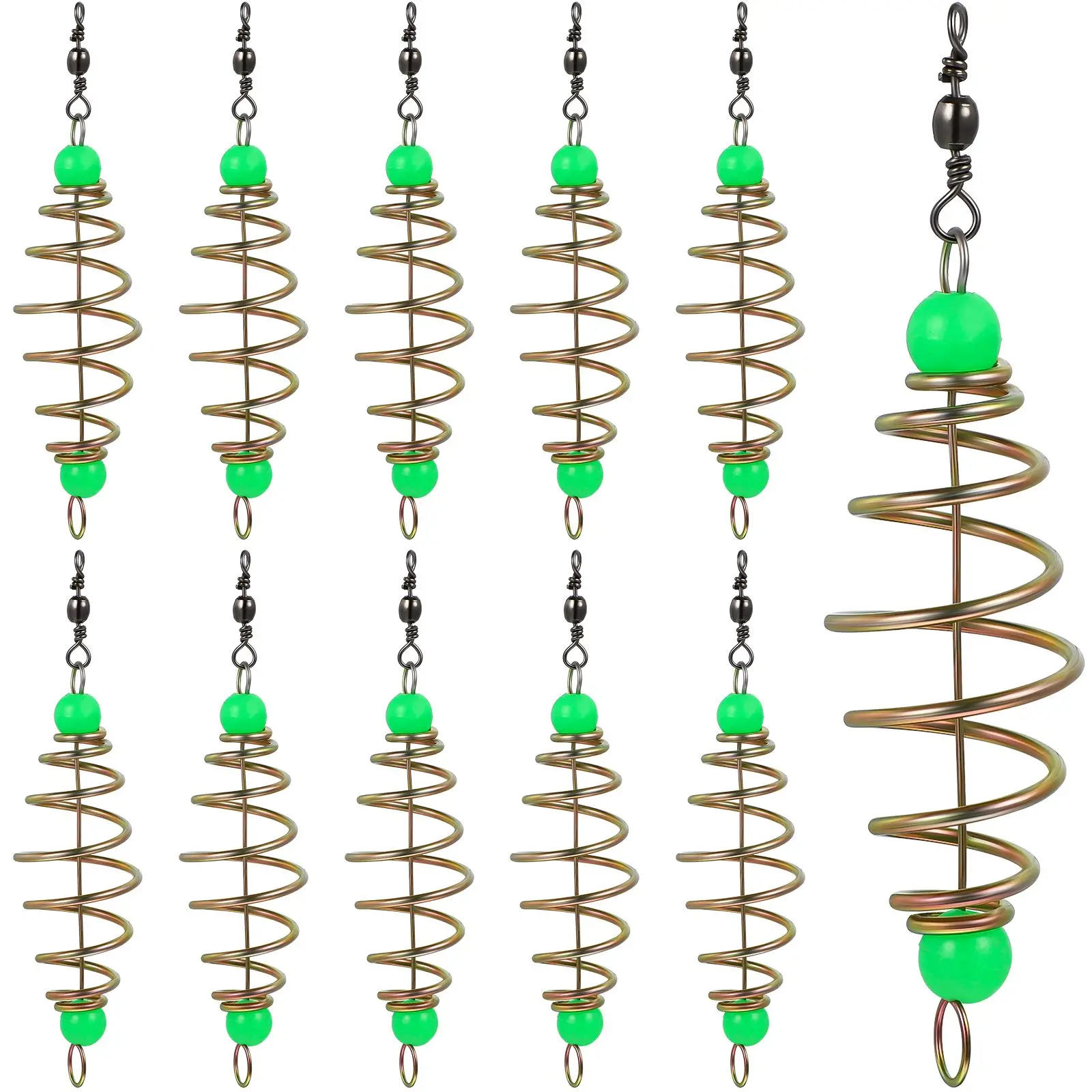 12 Pcs Luminous Bead Fishing Bait Feeder Holders Spring Glow Equipment Carp Fishing Tackle Bait Traps Accessories
12 Pcs Luminous Bead Fishing Bait Feeder Holders Spring Glow Equipment Carp Fishing Tackle Bait Traps Accessories