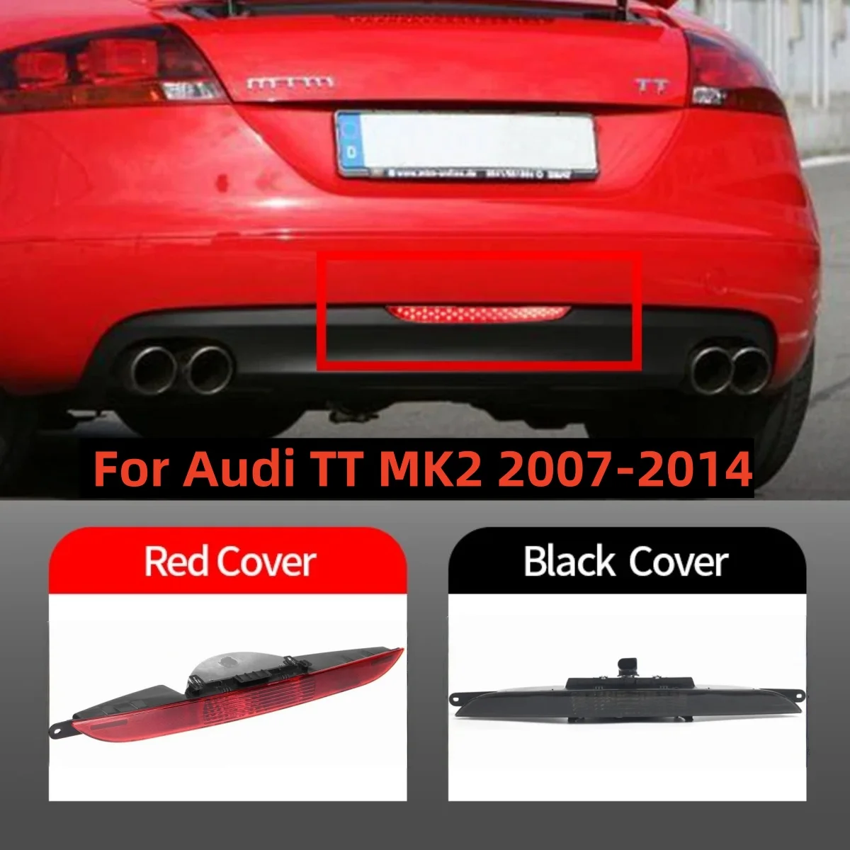 Красный/дымчатый задний стоп-сигнал для Audi TT MK2 2007-2014, задний задний фонарь автомобиля, центральный отражатель заднего бампера 8J0945703
Красный/дымчатый задний стоп-сигнал для Audi TT MK2 2007-2014, задний задний фонарь автомобиля, центральный отражатель заднего бампера 8J0945703