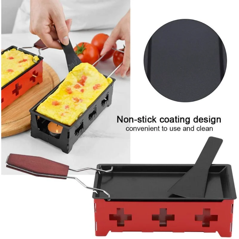 Raclette Table Grill, Portable Cheese Raclette Non-Stick BBQ Cheese Melt Pan Cheese Raclette with Foldable Handle Baking Tray St
Raclette Table Grill, Portable Cheese Raclette Non-Stick BBQ Cheese Melt Pan Cheese Raclette with Foldable Handle Baking Tray St