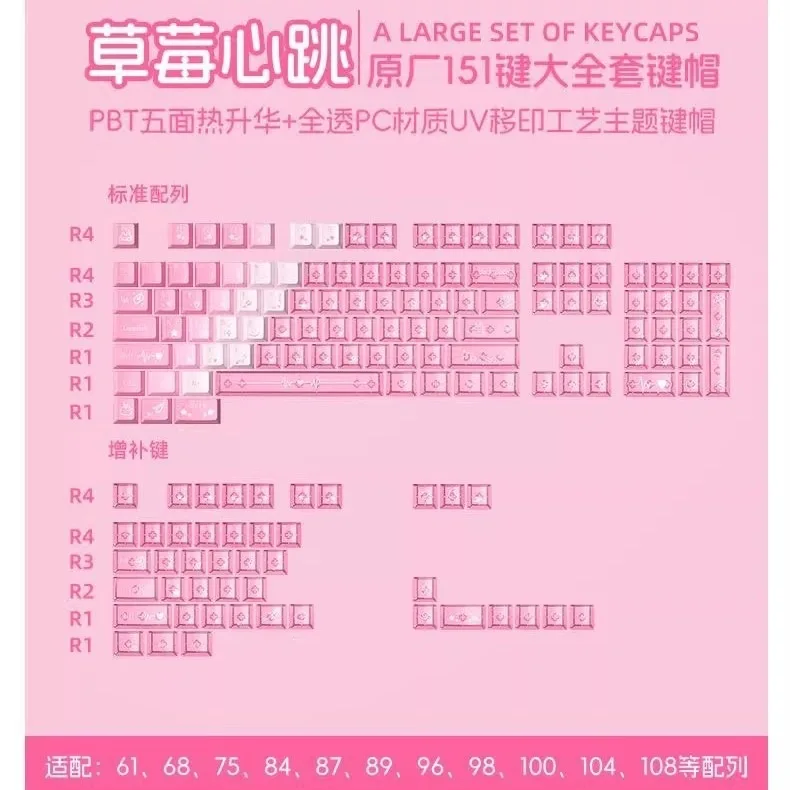 Sublimation BPT keycap original highly customized 68/87/98/104 key mechanical arrangement only keycap small full
Sublimation BPT keycap original highly customized 68/87/98/104 key mechanical arrangement only keycap small full