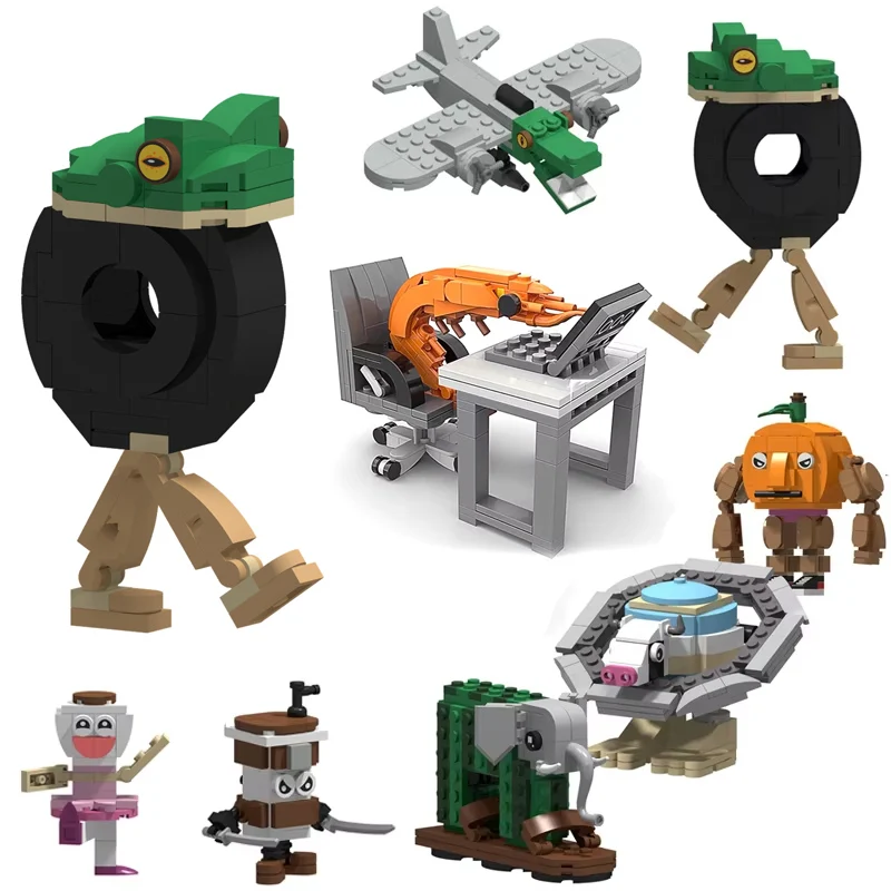 MOC животное лягушка рабочая модель креветок строительные блоки головоломка креативные детские собранные настольные украшения кирпичи игрушки подарки для взрослых
MOC животное лягушка рабочая модель креветок строительные блоки головоломка креативные детские собранные настольные украшения кирпичи игрушки подарки для взрослых