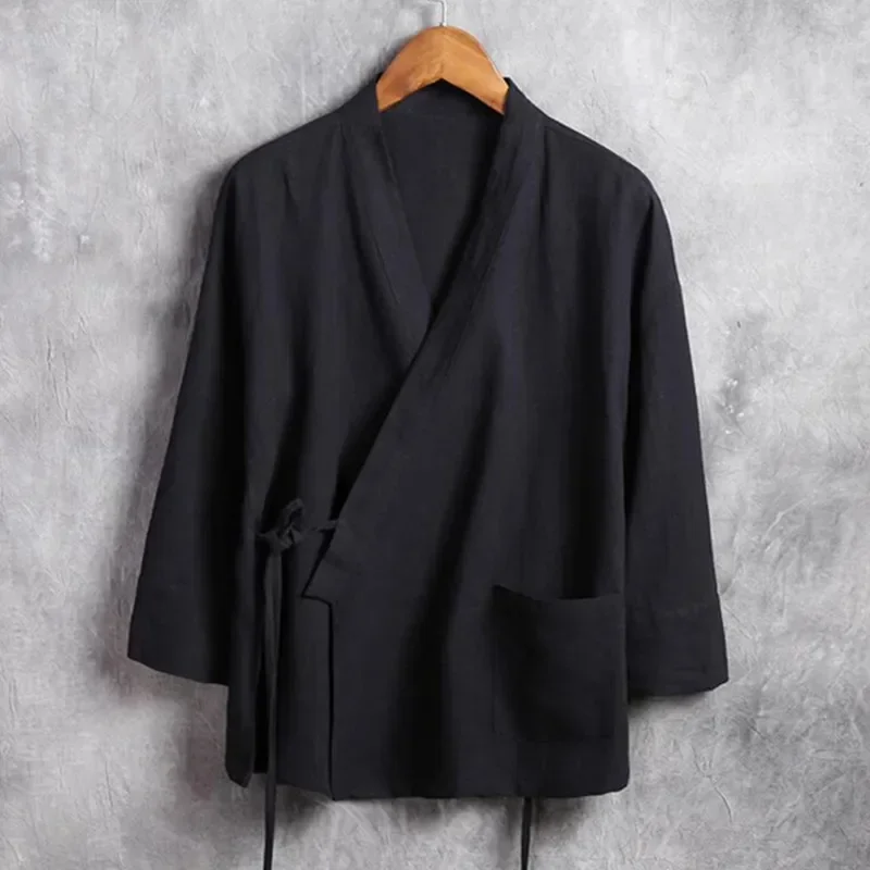 Men's linen vest Men's shirt Long sleeved Chinese official collar Traditional Kung Fu Tang casual social shirt Plus size shirt
Men's linen vest Men's shirt Long sleeved Chinese official collar Traditional Kung Fu Tang casual social shirt Plus size shirt