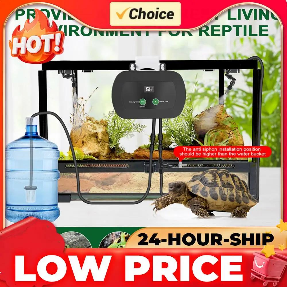 Automatic Reptile Mist Sprinkler & Timer Reptile Humidifiers Terrariums Humidifier for Chameleons Snakes Frogs Turtles & Lizards
Automatic Reptile Mist Sprinkler & Timer Reptile Humidifiers Terrariums Humidifier for Chameleons Snakes Frogs Turtles & Lizards