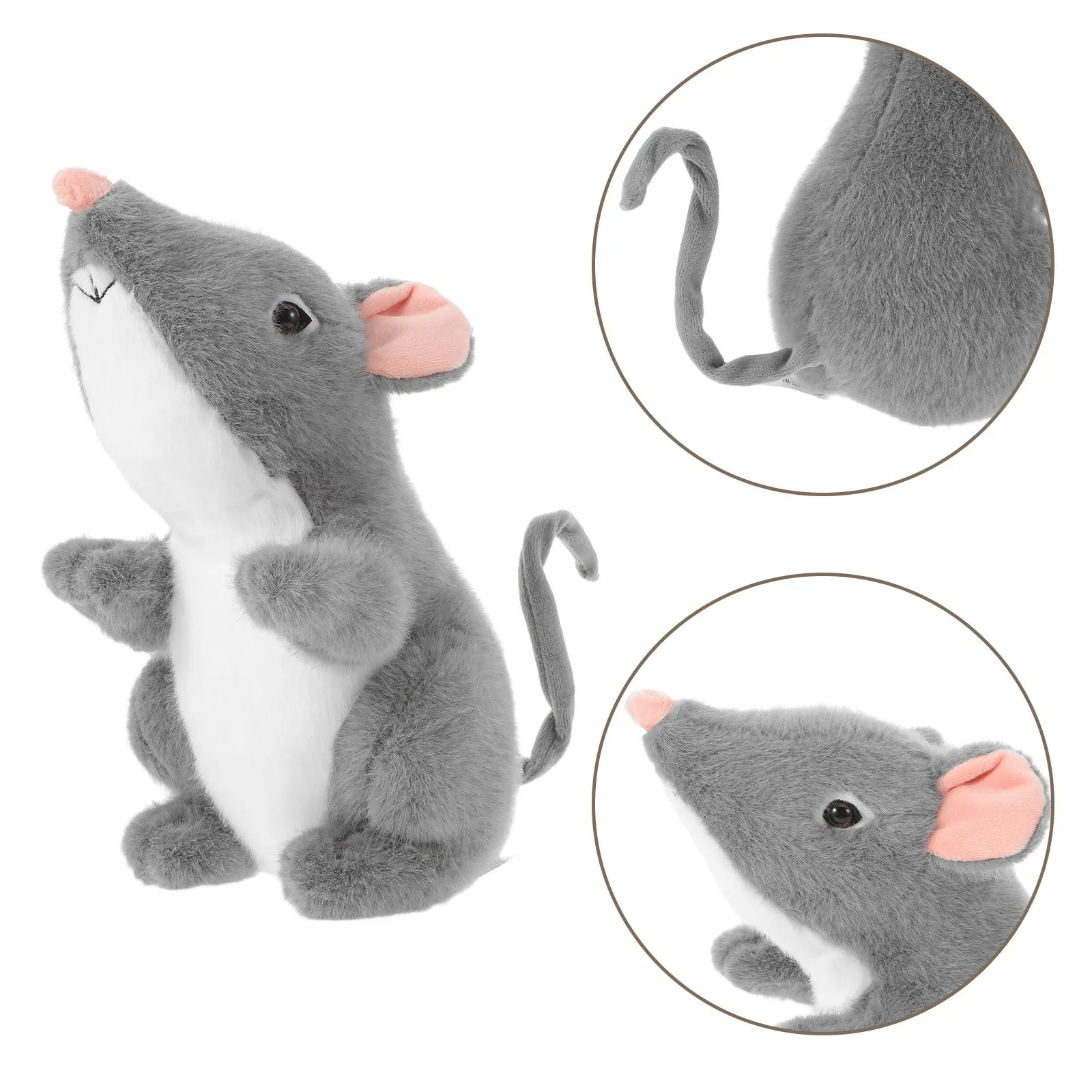 Realistic Lifelike Rat Stuffed Animal Warm Cartoon Character Soft Snuggly Texture Compact Lightweight for Girls Boys Bedroom
Realistic Lifelike Rat Stuffed Animal Warm Cartoon Character Soft Snuggly Texture Compact Lightweight for Girls Boys Bedroom