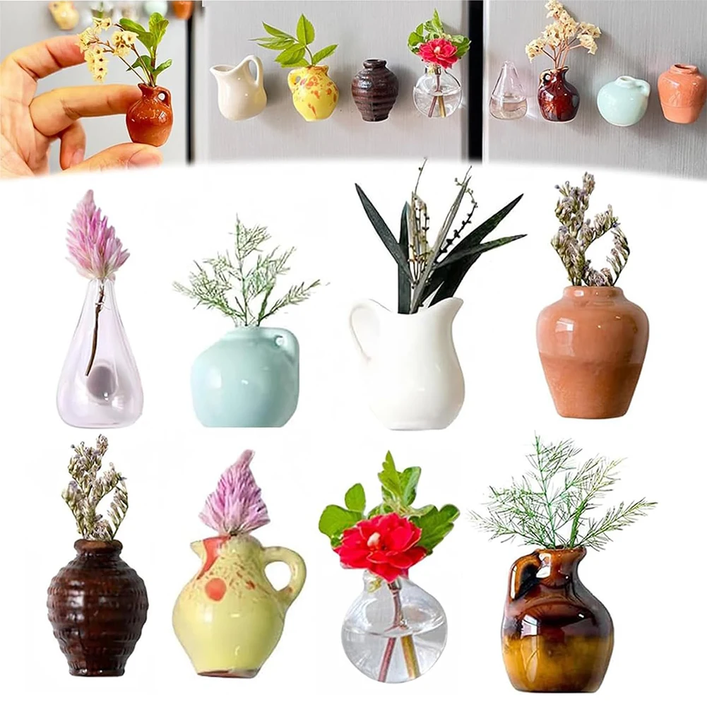 6/8pcs Cute Ceramic Vase Refrigerator Magnets 3D Fridge Magnets Refrigerator Stickers for Refrigerator Decoration Kitchen Office
6/8pcs Cute Ceramic Vase Refrigerator Magnets 3D Fridge Magnets Refrigerator Stickers for Refrigerator Decoration Kitchen Office