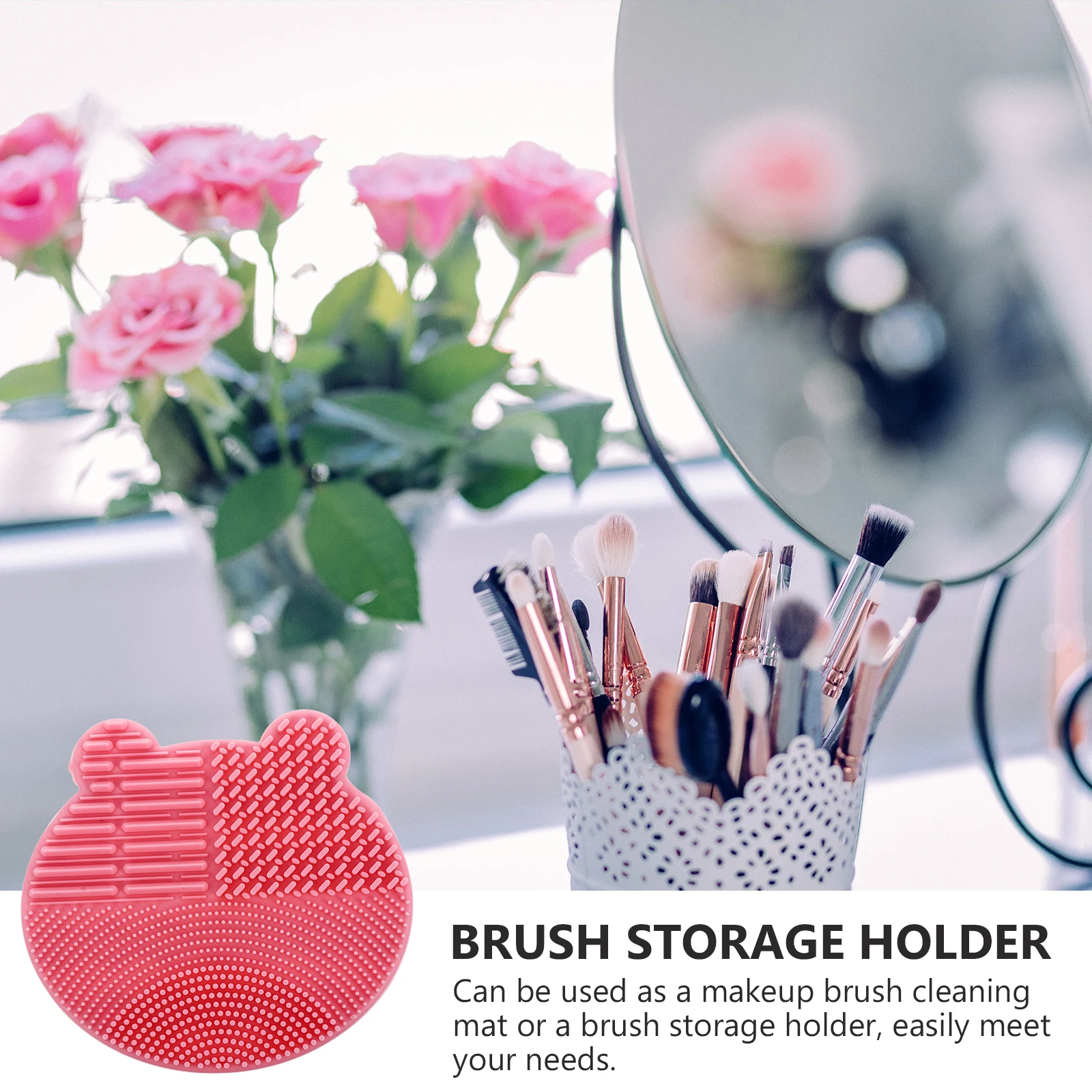 2 in 1 Silicone Makeup Brush Cleaner Pad and Storage Holder Cleaning Drying Makeup Organizer
2 in 1 Silicone Makeup Brush Cleaner Pad and Storage Holder Cleaning Drying Makeup Organizer