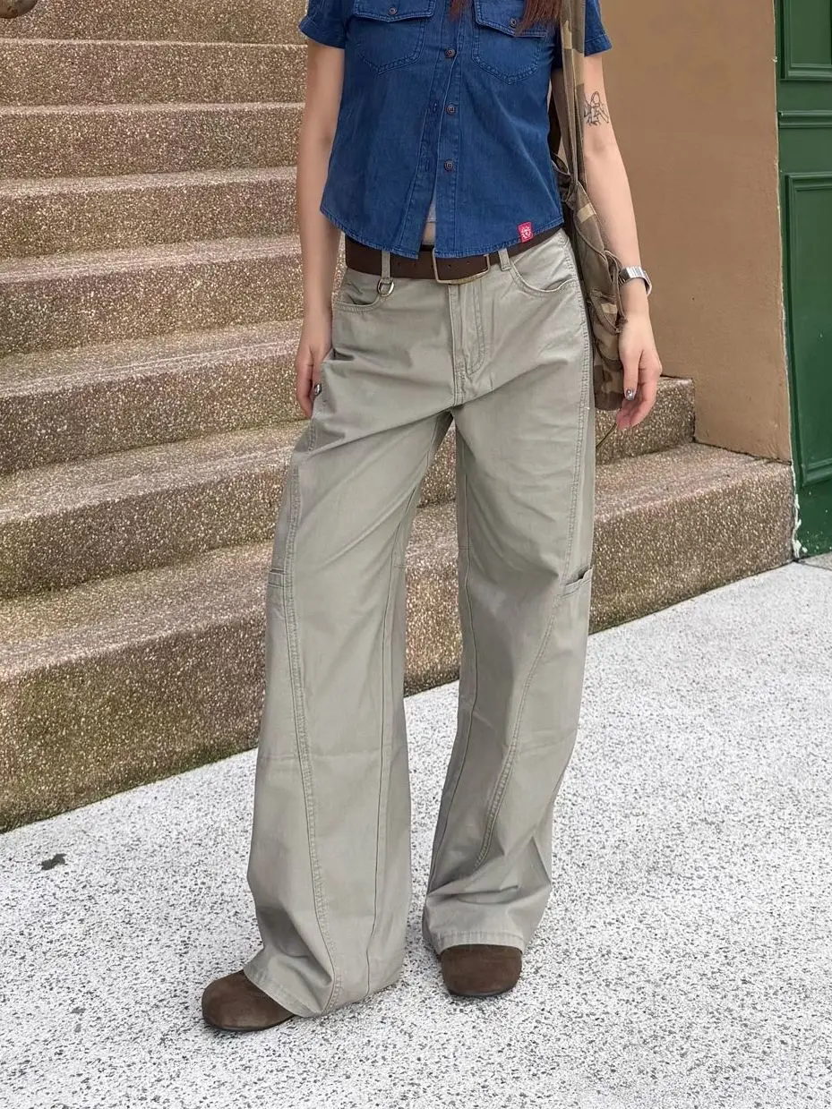 Винтажные брюки-карго цвета хаки Y2k, женские уличные брюки с Mutil Pockets Harajuku, джинсы-бойфренды 2000-х, 90-х, большие брюки в стиле гранж, одежда
Винтажные брюки-карго цвета хаки Y2k, женские уличные брюки с Mutil Pockets Harajuku, джинсы-бойфренды 2000-х, 90-х, большие брюки в стиле гранж, одежда