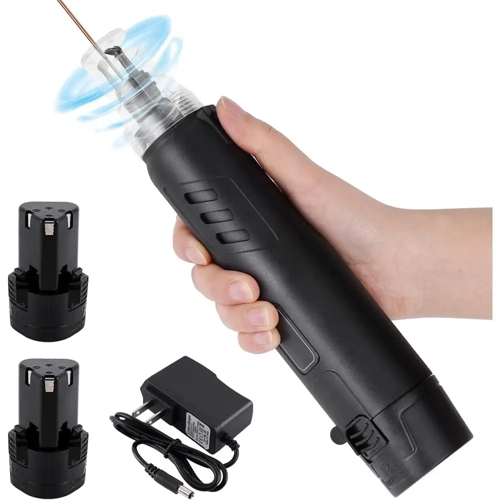 Wire Stripper with 2000mAh Battery and 50W Magnet Wire Spool, 0.0118-0.0984 Enameled Wire Included
Wire Stripper with 2000mAh Battery and 50W Magnet Wire Spool, 0.0118-0.0984 Enameled Wire Included