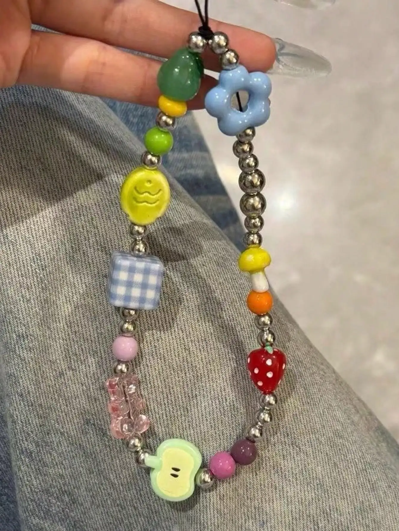 Minimalist Multi-Element Beaded Y2K Colorful Flower Fish Strawberry Beaded Phone Lanyard Minimalist Short Phone Strap Earphone Backpack Camera Pendant Accessories Spring Gift Birthday Party
Minimalist Multi-Element Beaded Y2K Colorful Flower Fish Strawberry Beaded Phone Lanyard Minimalist Short Phone Strap Earphone Backpack Camera Pendant Accessories Spring Gift Birthday Party