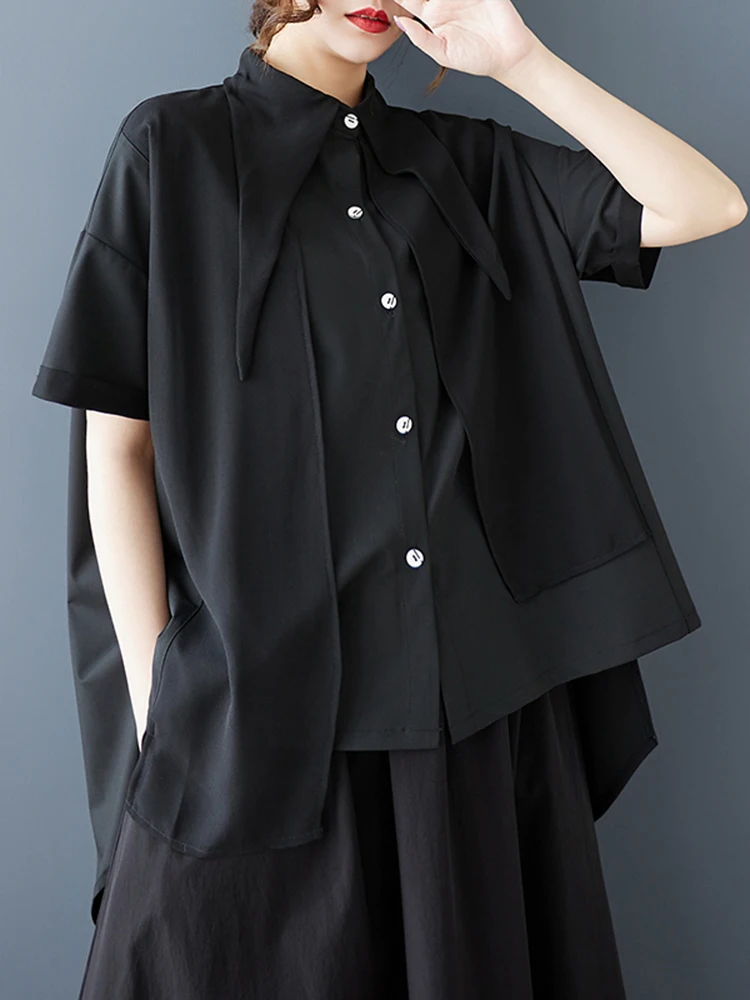 XITAO Irregular Single Breasted Shirt Casual Turn-down Collar Short Sleeve New Slimming Ribbon Summer Women Blouse ZMY1058
XITAO Irregular Single Breasted Shirt Casual Turn-down Collar Short Sleeve New Slimming Ribbon Summer Women Blouse ZMY1058