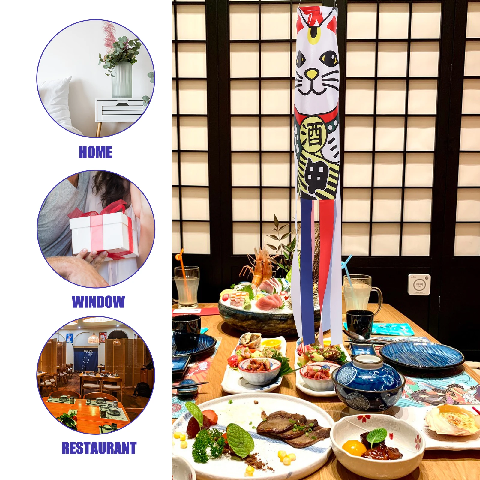 4Pcs Japanese Restaurant Flags Durable Fade Resistant Garden Decorative Windsocks Hanging Lawn Balcony Direction
4Pcs Japanese Restaurant Flags Durable Fade Resistant Garden Decorative Windsocks Hanging Lawn Balcony Direction
