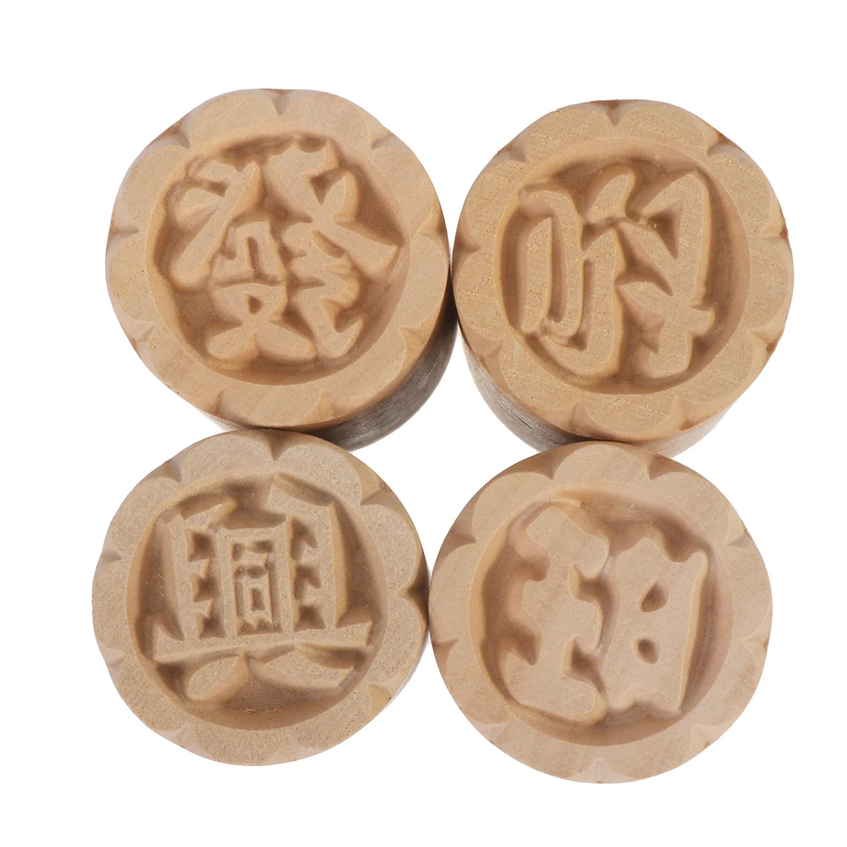 4pcs Mooncake Stamp Wooden Dessert Stamp Cake Cookie Baking Mold Mid-Autumn Festival Gift Traditional Chinese Design Wood
4pcs Mooncake Stamp Wooden Dessert Stamp Cake Cookie Baking Mold Mid-Autumn Festival Gift Traditional Chinese Design Wood