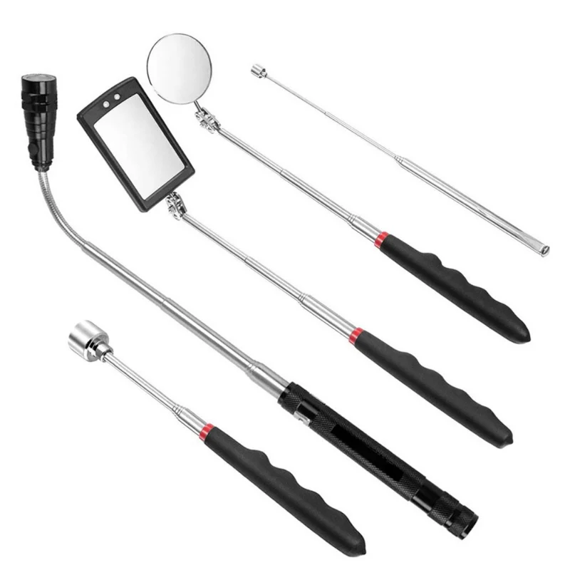 Телескопическое инспекционное зеркало с вращающимся на 360° выдвижным инструментом для ремонта из нержавеющей стали для обнаружения днища автомобиля
Телескопическое инспекционное зеркало с вращающимся на 360° выдвижным инструментом для ремонта из нержавеющей стали для обнаружения днища автомобиля