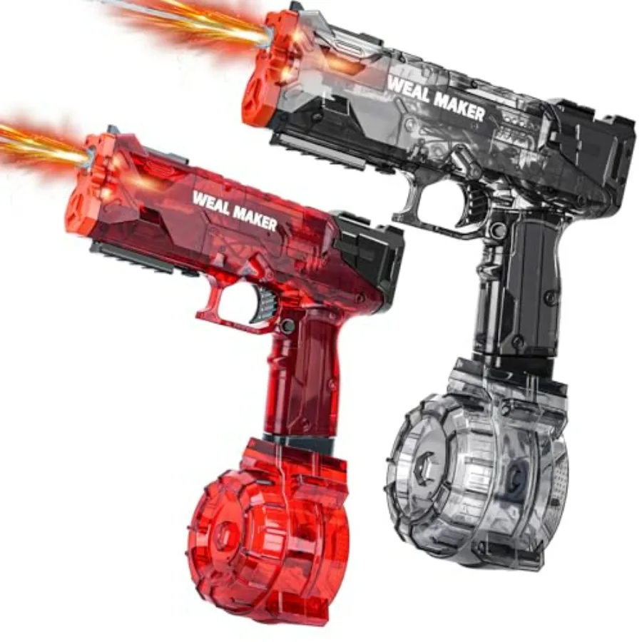 Outdoor summer water theme party: LED flash electric water guns, ABS plastic, blue/red, 25-30 FT range, USB-C rechargeable, 2-p
Outdoor summer water theme party: LED flash electric water guns, ABS plastic, blue/red, 25-30 FT range, USB-C rechargeable, 2-p