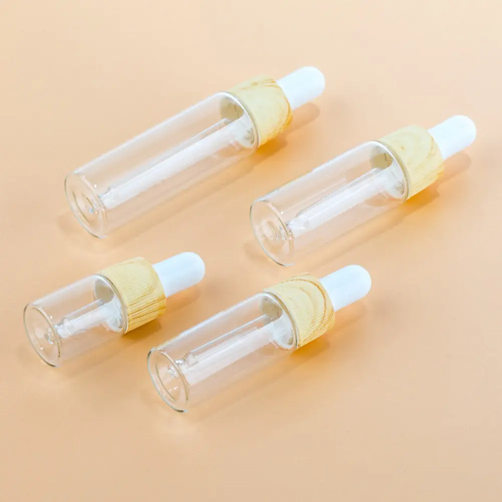 4Pcs Glass Dropper Bottle with Wood Grain Design 20Ml Empty Essential Oil Dispenser Bottle for Aromatherapy Skincare Storage Use
4Pcs Glass Dropper Bottle with Wood Grain Design 20Ml Empty Essential Oil Dispenser Bottle for Aromatherapy Skincare Storage Use