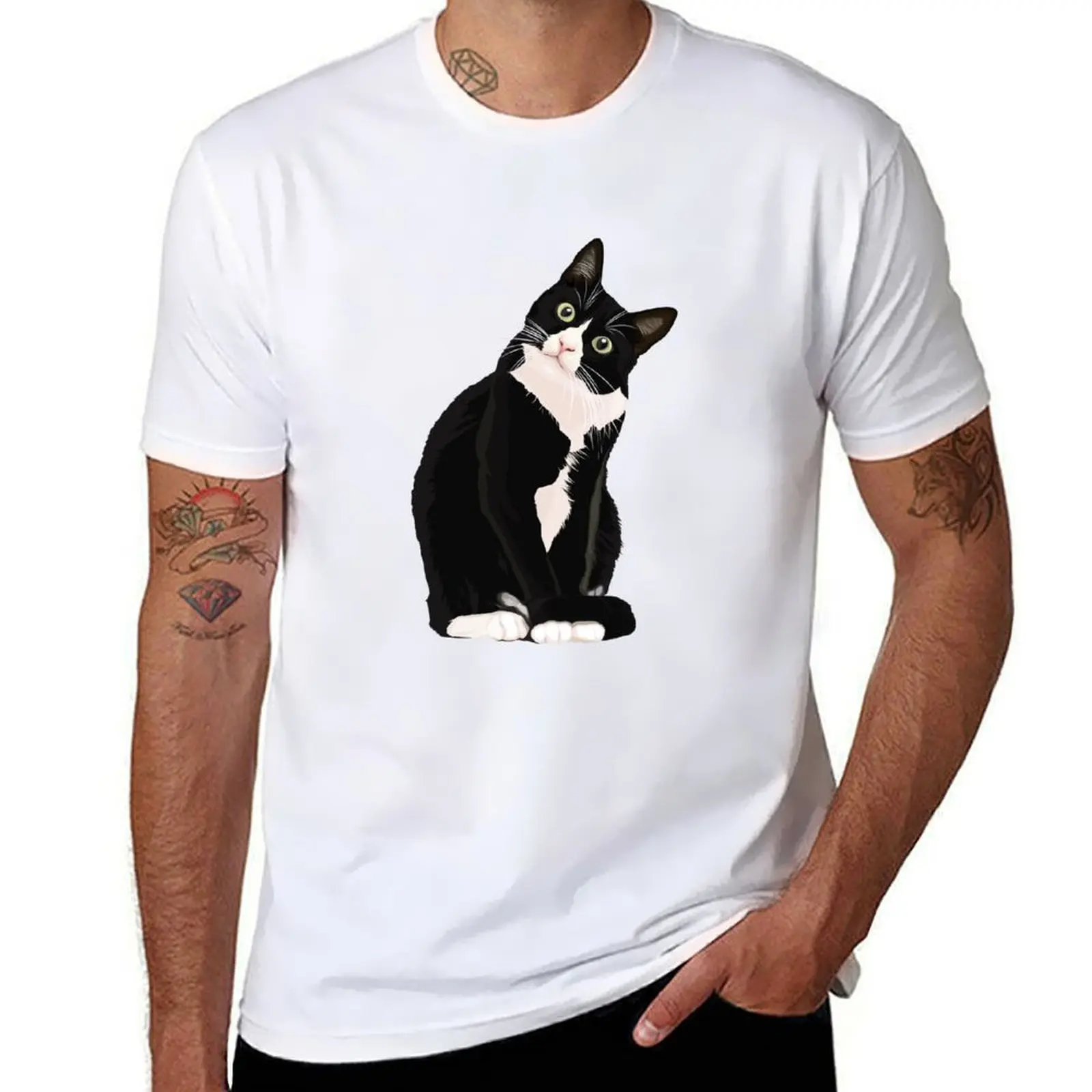 Black Cat T-Shirt t shirt man plain men t shirt cotton 100% cotton t shirt man T-shirt
Black Cat T-Shirt t shirt man plain men t shirt cotton 100% cotton t shirt man T-shirt