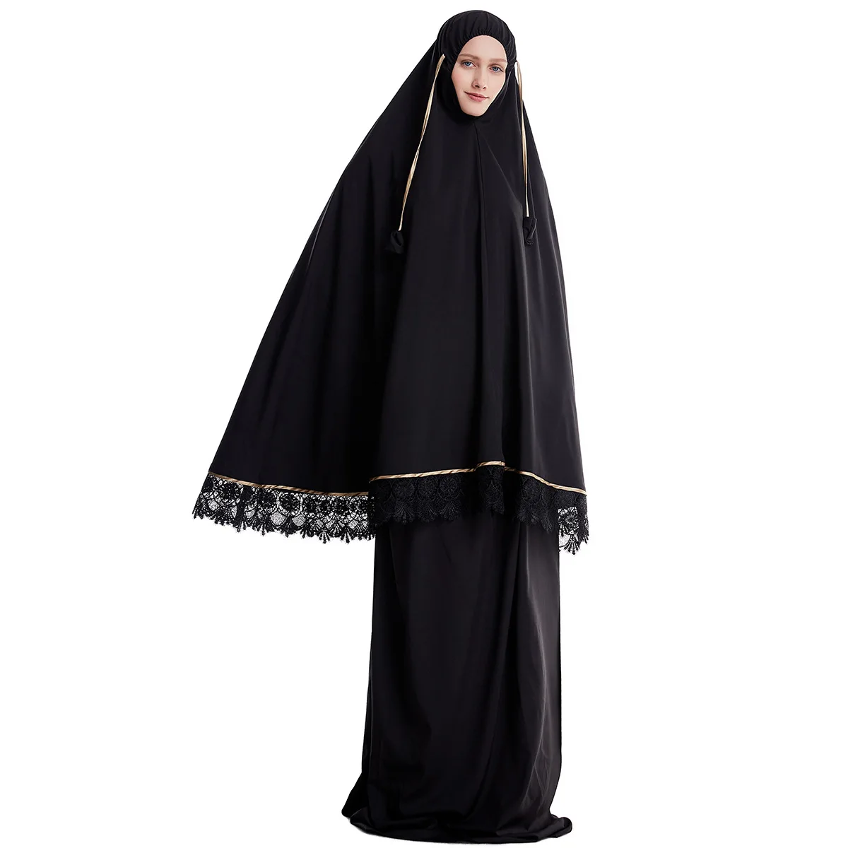 Robes for Women Islamic Clothing Muslim Robe 2 Piece Sets Abaya Khimar Skirt Long Sleeves Dress Dubai Turkish Prayer Garment
Robes for Women Islamic Clothing Muslim Robe 2 Piece Sets Abaya Khimar Skirt Long Sleeves Dress Dubai Turkish Prayer Garment