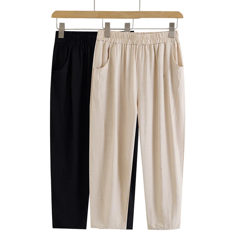Mom's Summer Thin Cotton Linen Harem Pants New 2026 Casual Nine-Piece Cabbage Women's Pants Loose Fit Comfortable Casual Style
Mom's Summer Thin Cotton Linen Harem Pants New 2026 Casual Nine-Piece Cabbage Women's Pants Loose Fit Comfortable Casual Style