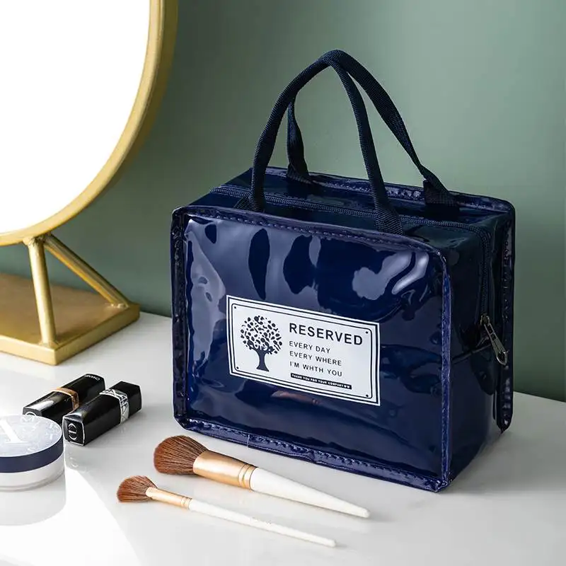 Large Capacity Ladies Cosmetic Bag Waterproof PU Travel Toiletry Bag Multifunctional Handheld Makeup Bag Organizer
Large Capacity Ladies Cosmetic Bag Waterproof PU Travel Toiletry Bag Multifunctional Handheld Makeup Bag Organizer
