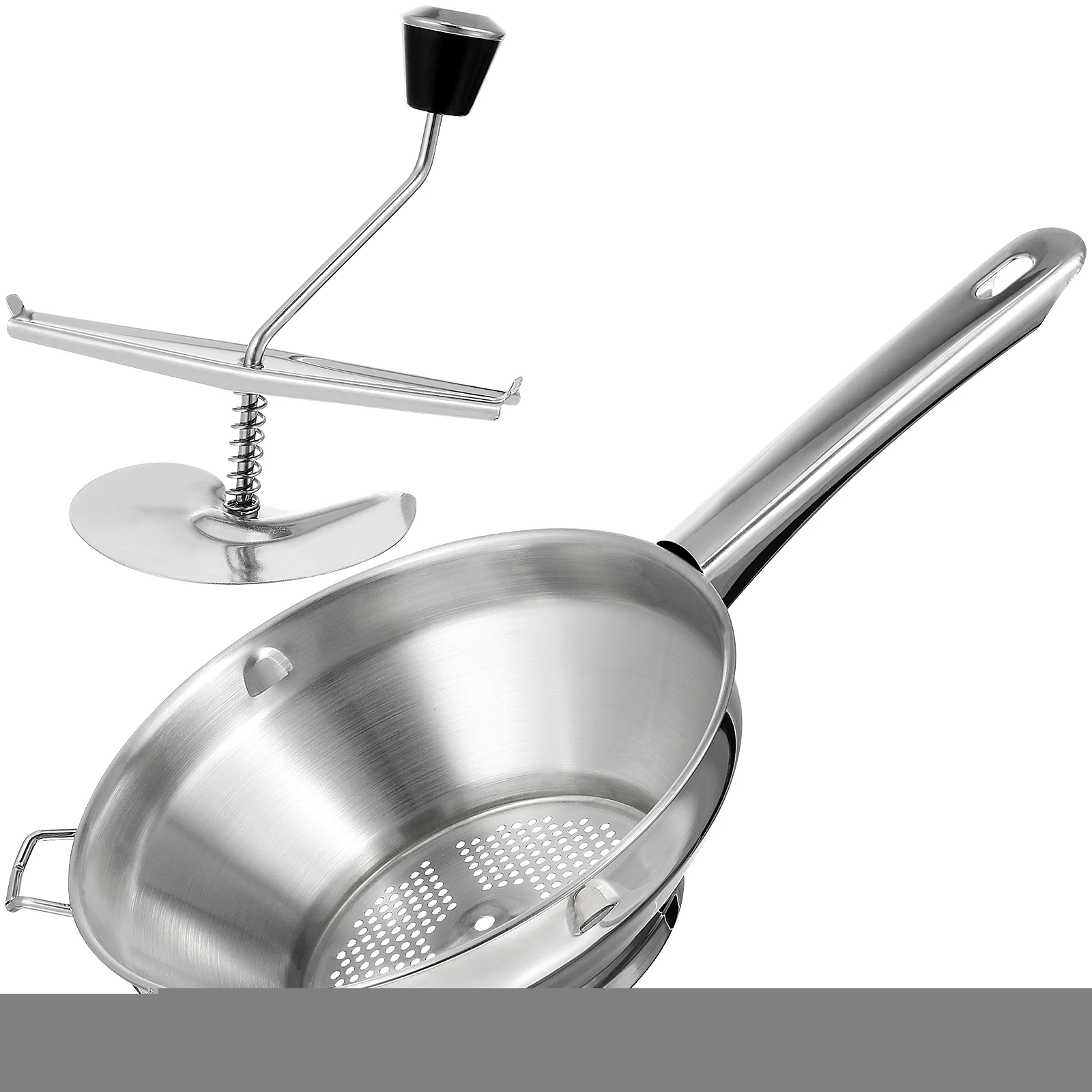 Potato Ricer Masher Stainless Steel Manual Presser Tool for Mashed Potato Sweet Potatoes Kitchen Gadgets Easy Clean Veg
Potato Ricer Masher Stainless Steel Manual Presser Tool for Mashed Potato Sweet Potatoes Kitchen Gadgets Easy Clean Veg