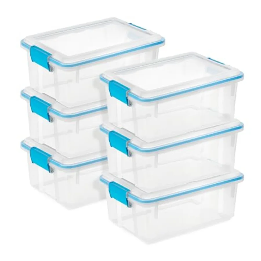 6-Pack Gasket Box for Closet, Bathroom, Office Weather-Resistant Polypropylene Storage Bins, Gray Heavy-Duty 12 Quart Organizin
6-Pack Gasket Box for Closet, Bathroom, Office Weather-Resistant Polypropylene Storage Bins, Gray Heavy-Duty 12 Quart Organizin