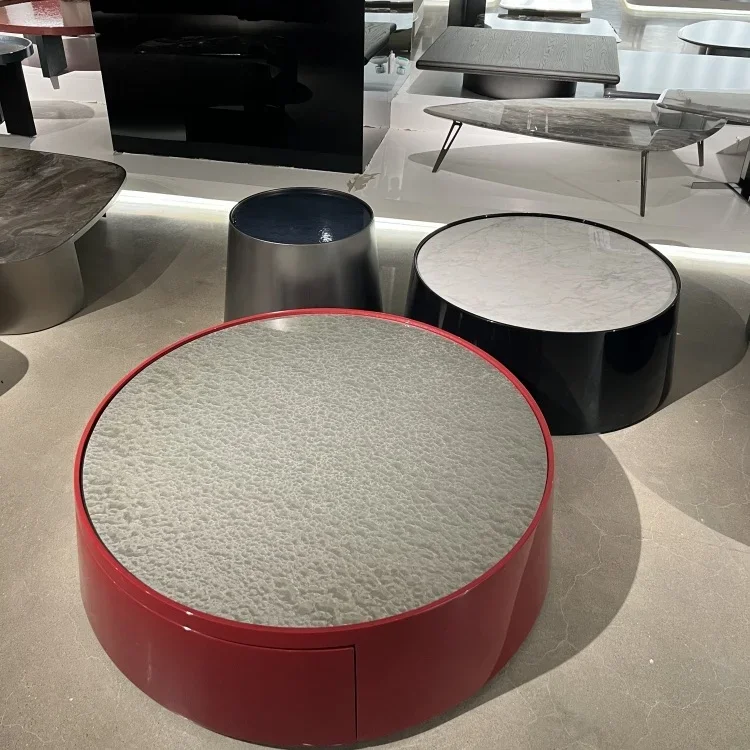 yj21 Italian modern minimalist natural marble round black coffee table piano paint light luxury high sense
yj21 Italian modern minimalist natural marble round black coffee table piano paint light luxury high sense