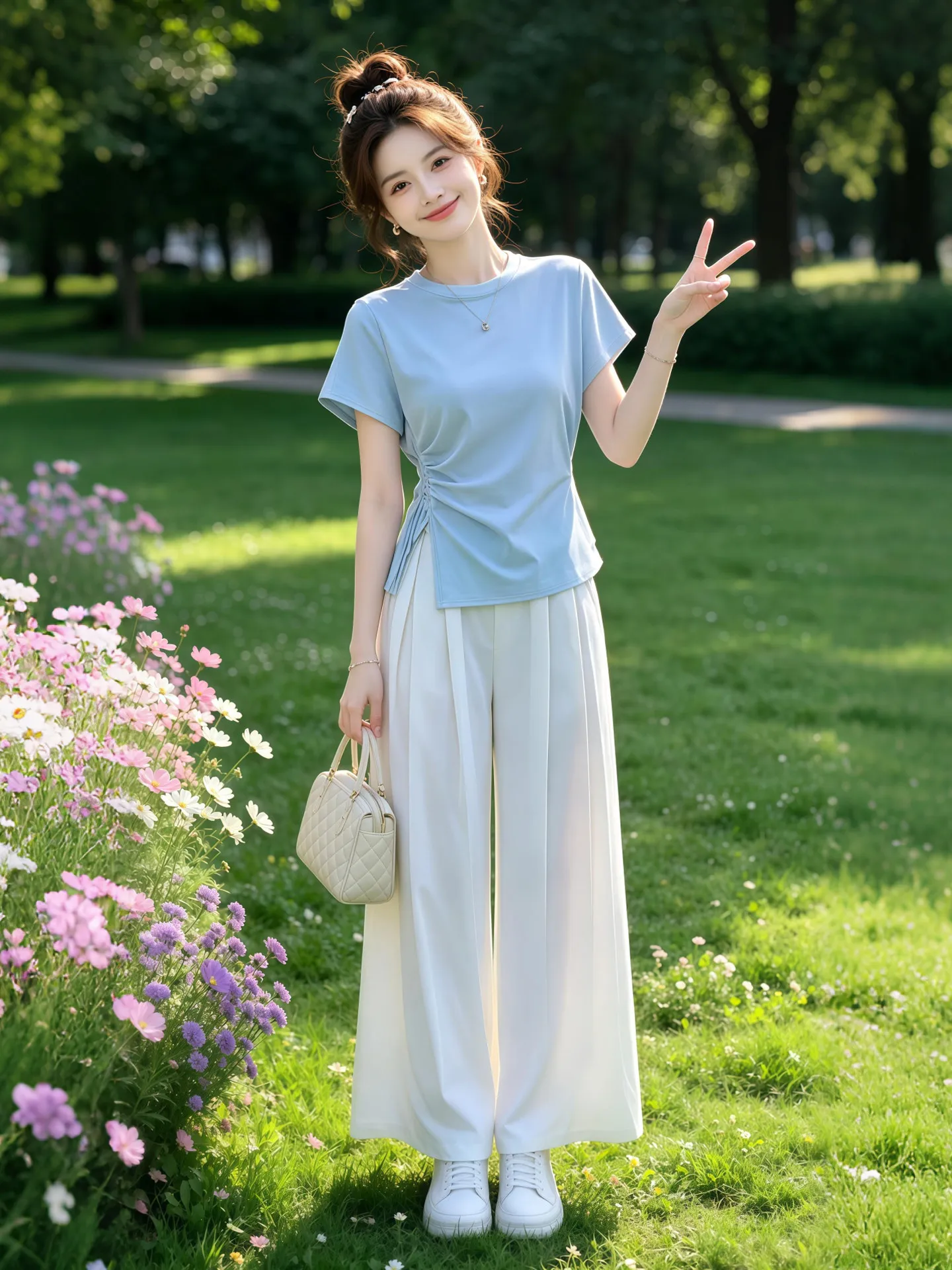 Summer Casual Loose Feel Short Sleeve Women's Set Fashionable Minimalist Style Comfortable Leisure Pants Two Piece Suit
Summer Casual Loose Feel Short Sleeve Women's Set Fashionable Minimalist Style Comfortable Leisure Pants Two Piece Suit