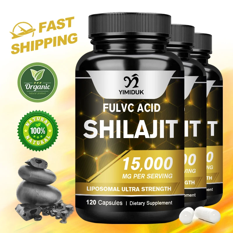 Shilajit Pure Himalayan Organic Capsules - 15,000mg Supplement, Shilajit for Men & Women with Naturally Occuring Fulvic Acid
Shilajit Pure Himalayan Organic Capsules - 15,000mg Supplement, Shilajit for Men & Women with Naturally Occuring Fulvic Acid