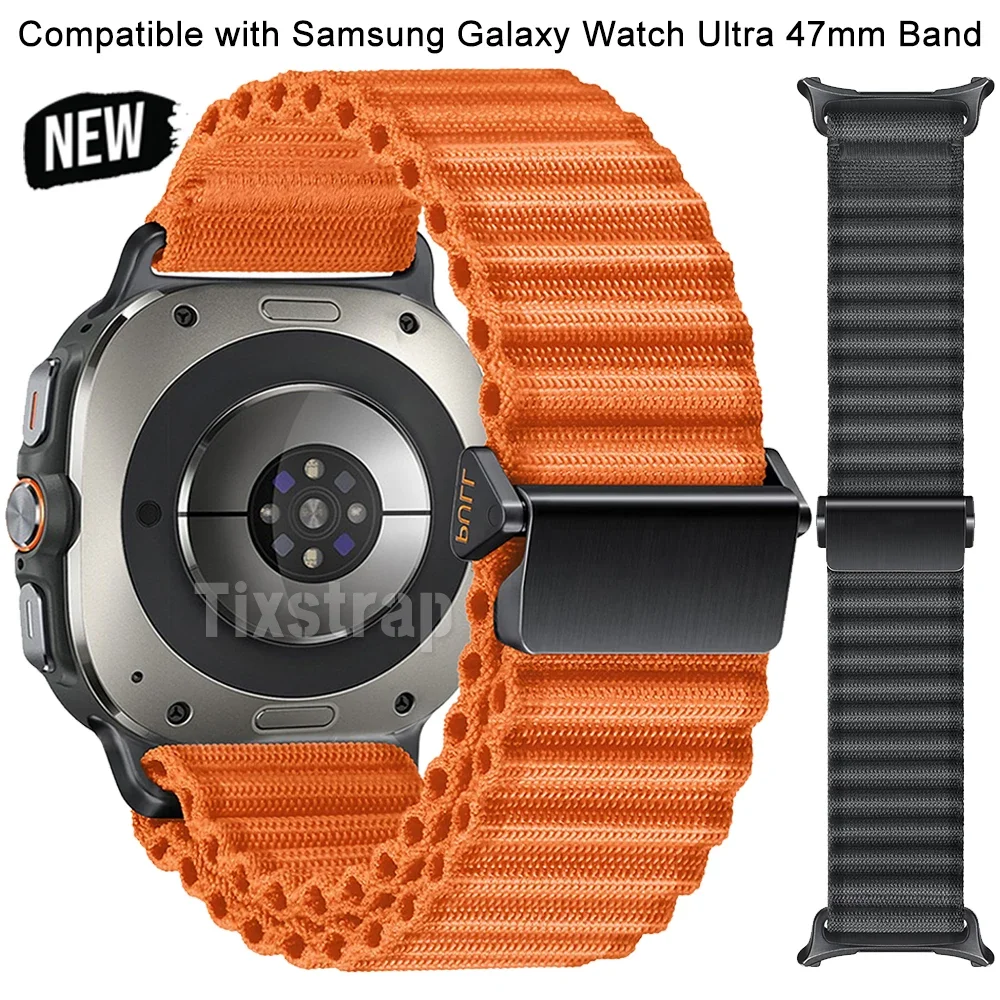 Ремешок нейлоновый для Samsung Galaxy Watch 7 Ultra, спортивный сменный регулируемый браслет для Galaxy Watch, 47 мм
Ремешок нейлоновый для Samsung Galaxy Watch 7 Ultra, спортивный сменный регулируемый браслет для Galaxy Watch, 47 мм