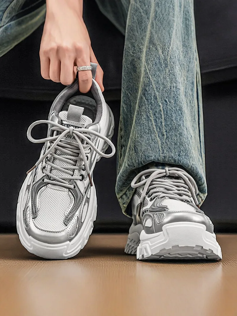 Men's Breathable Running Sneakers Summer Mesh Casual Sports Shoes Thick Bottom Heightening Dad Trendy Shoes Comfortable Sensa...
Men's Breathable Running Sneakers Summer Mesh Casual Sports Shoes Thick Bottom Heightening Dad Trendy Shoes Comfortable Sensa...