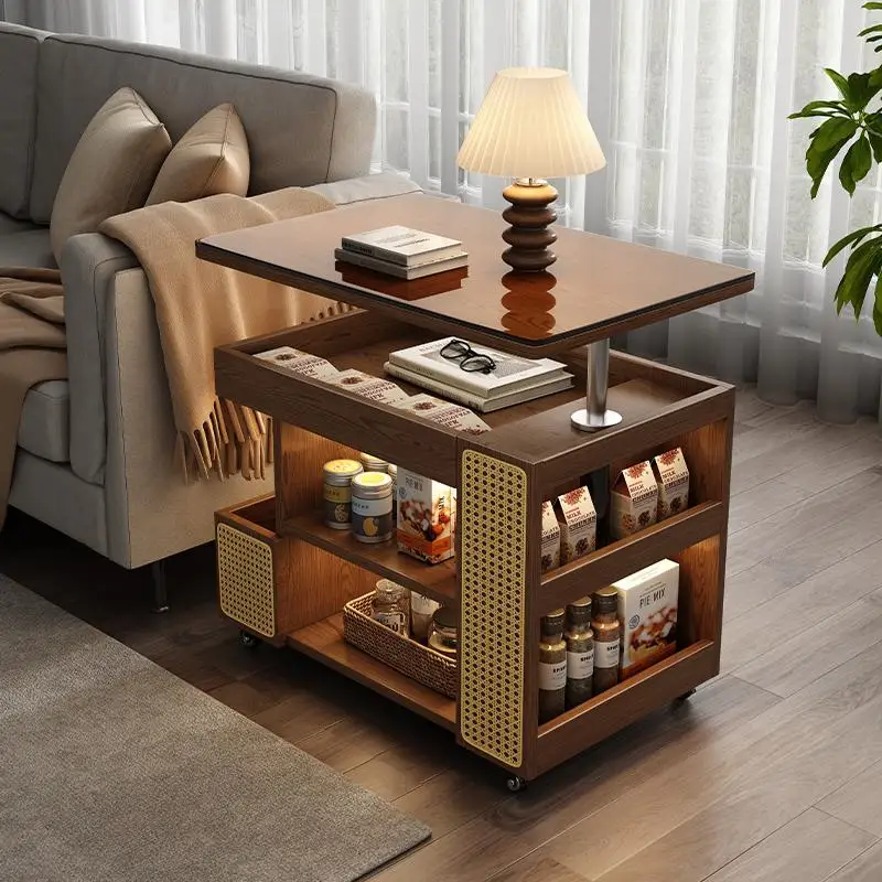 Movable lifting coffee table, living room sofa side cabinet, balcony movable trolley small apartment side cabinet
Movable lifting coffee table, living room sofa side cabinet, balcony movable trolley small apartment side cabinet