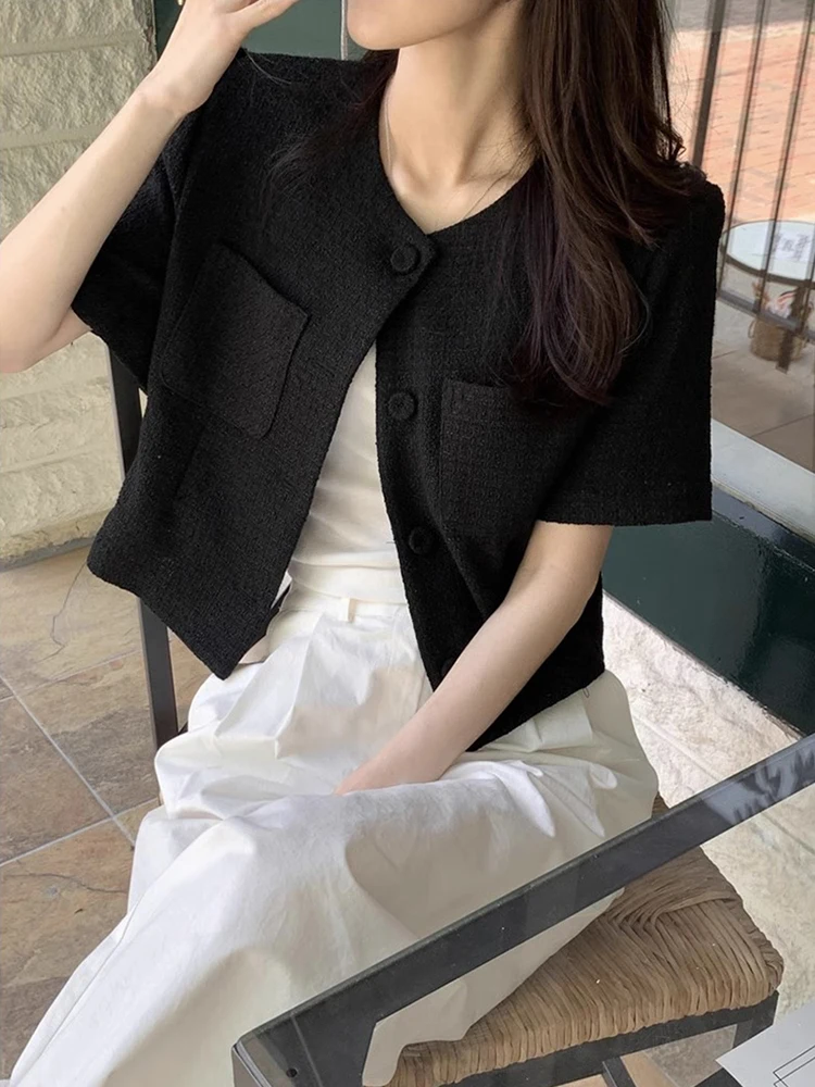 Reinforced Cotton Plaid ort Coat for Women Summer New Sle Retro Feel Premium Quali Tailor irt Top round Ne Single B...
Reinforced Cotton Plaid ort Coat for Women Summer New Sle Retro Feel Premium Quali Tailor irt Top round Ne Single B...