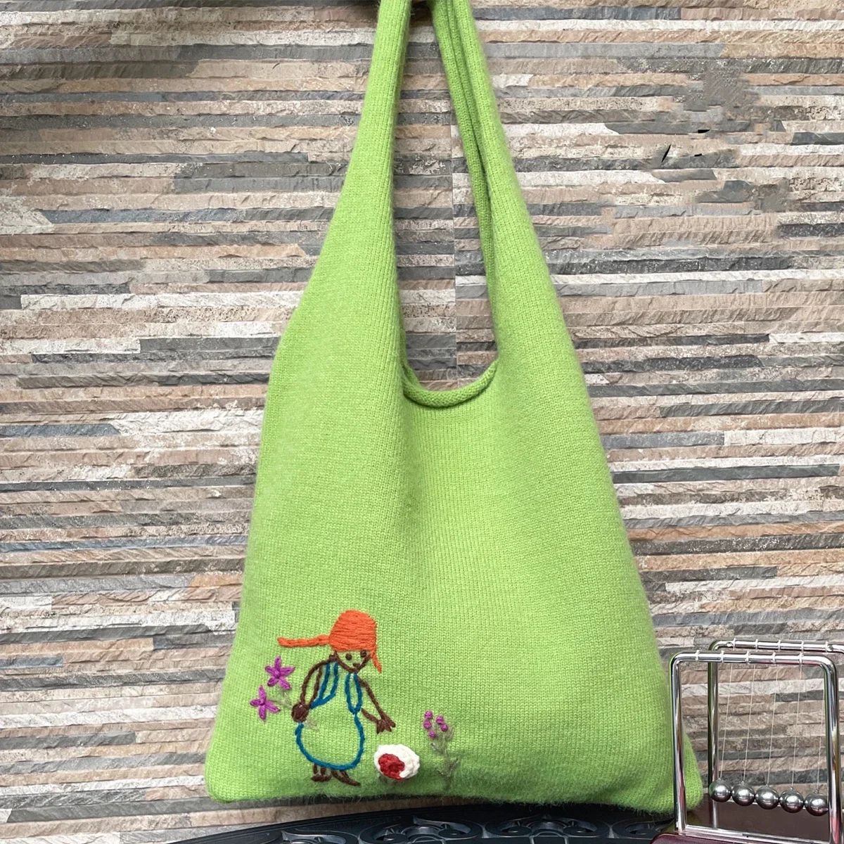 Women Handmade Floral Embroidery Casual Big Capacity Crochet Pouch Bag 2023 Cottage Core Granny Knitted Soft Green Shopping Bag
Women Handmade Floral Embroidery Casual Big Capacity Crochet Pouch Bag 2023 Cottage Core Granny Knitted Soft Green Shopping Bag