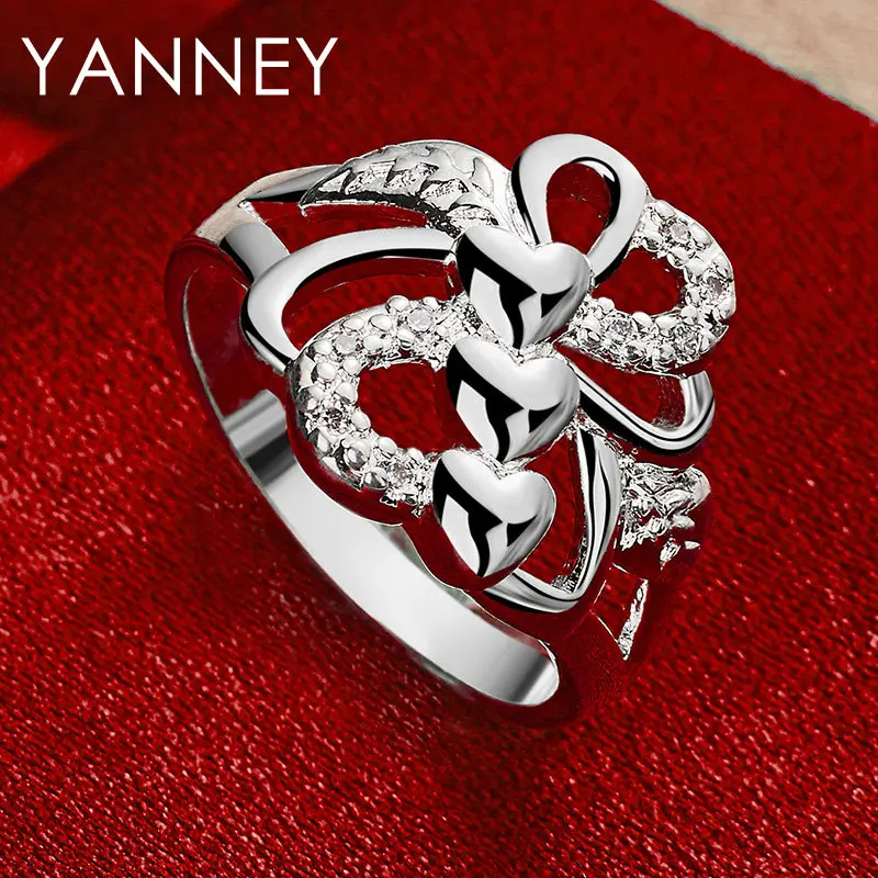 Fashion 925 Sterling Silver 7-10# Romantic Heart Zircon Ring For Woman Elegant Charm Engagement Jewelry Temperament Gift
Fashion 925 Sterling Silver 7-10# Romantic Heart Zircon Ring For Woman Elegant Charm Engagement Jewelry Temperament Gift