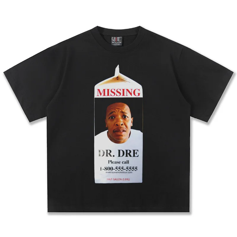 Dr. Dre Missing Graphic T-Shirt Men Women Oversized Hip Hop Producer Casual Cotton Short Sleeve Streetwear Vintage Top
Dr. Dre Missing Graphic T-Shirt Men Women Oversized Hip Hop Producer Casual Cotton Short Sleeve Streetwear Vintage Top