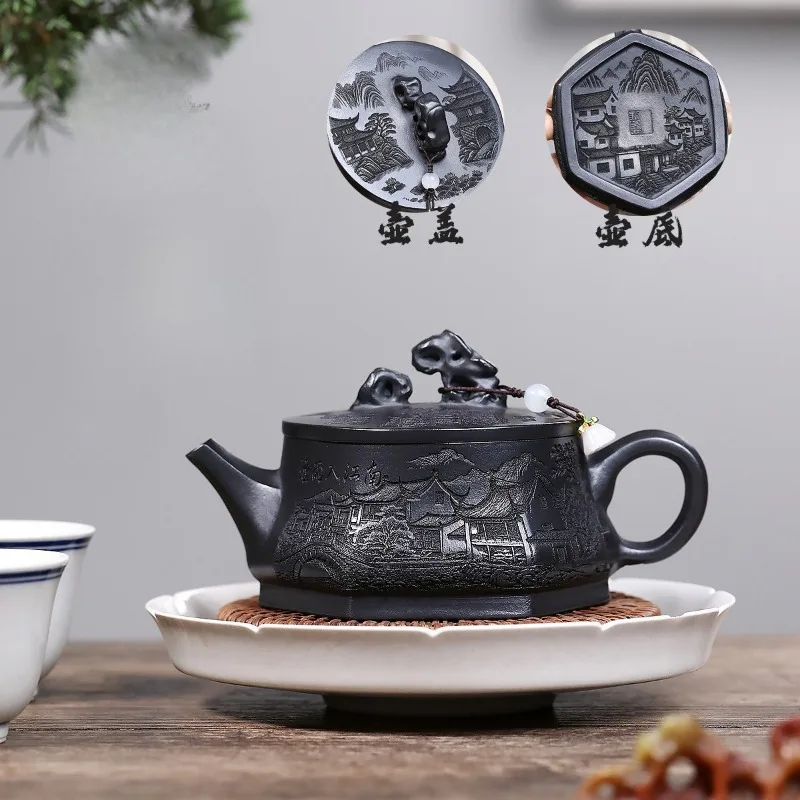 Yixing Handmade Purple Clay Teapot, Raw Ore, Gold Sand,tea Pot, Kung Fu Tea Set 210ml
Yixing Handmade Purple Clay Teapot, Raw Ore, Gold Sand,tea Pot, Kung Fu Tea Set 210ml