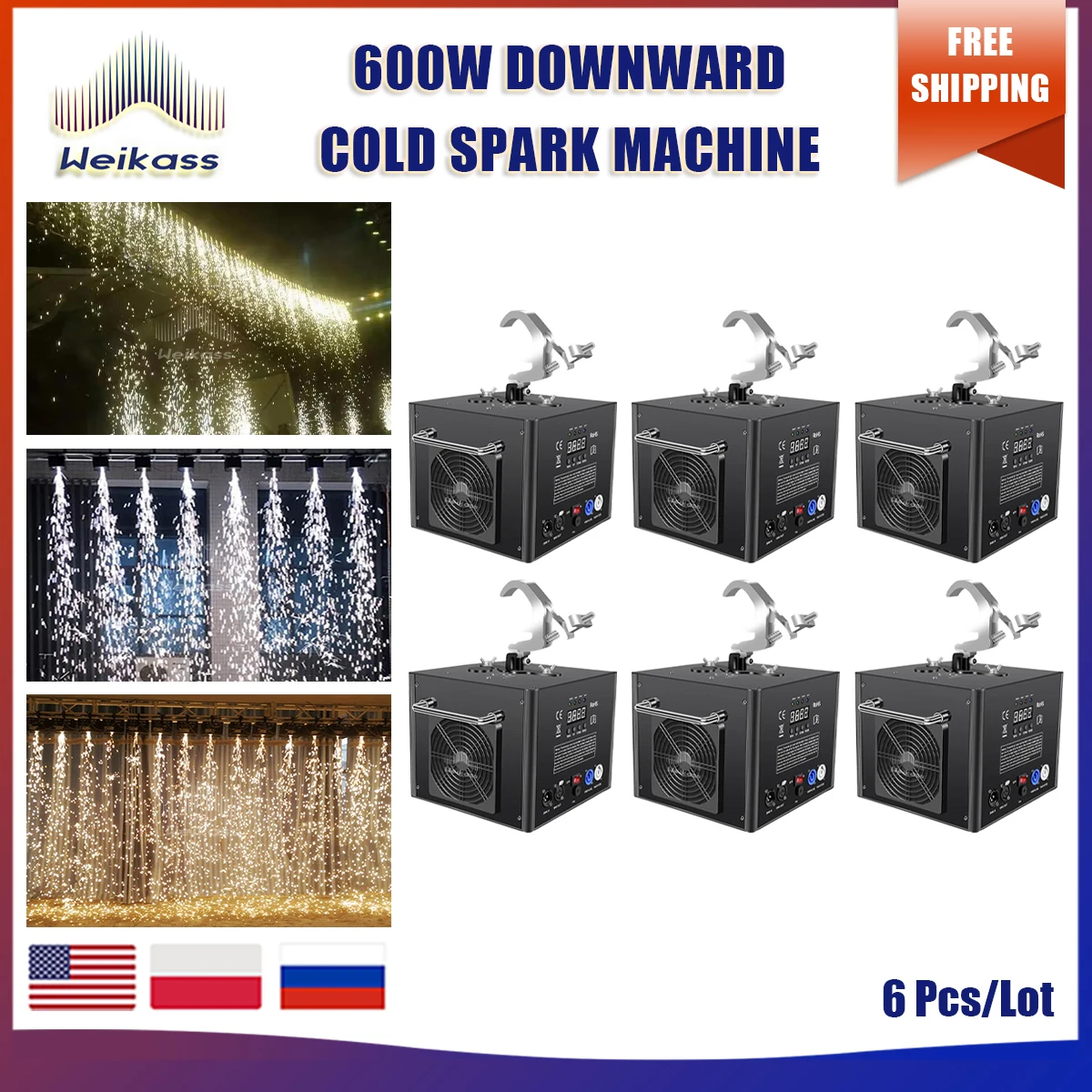 Аппарат холодного света DMX 600, 6 шт., 512 Вт, пульт дистанционного управления
Аппарат холодного света DMX 600, 6 шт., 512 Вт, пульт дистанционного управления