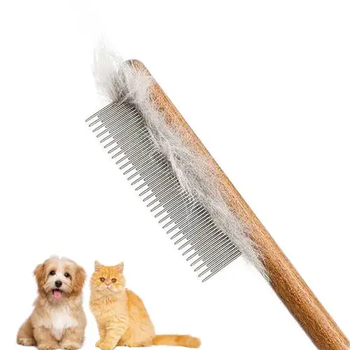 Solid Wood Pet Comb for Cats Dogs Rabbits - Grooming Tool
Solid Wood Pet Comb for Cats Dogs Rabbits - Grooming Tool