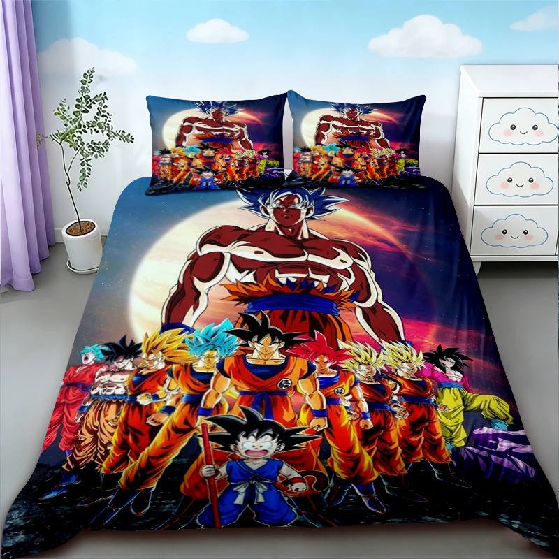 Anime 3pcs Duvet Cover Dragon Ball Goku Cartoon Bedding Set Kids Quilt Cover Queen King Size for Bedroom Decor Gifts
Anime 3pcs Duvet Cover Dragon Ball Goku Cartoon Bedding Set Kids Quilt Cover Queen King Size for Bedroom Decor Gifts