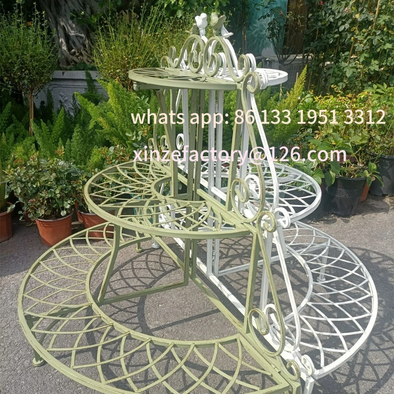 Customizable wrought iron 180 ° semicircular flower stand villa courtyard homestay garden bonsai stand
Customizable wrought iron 180 ° semicircular flower stand villa courtyard homestay garden bonsai stand