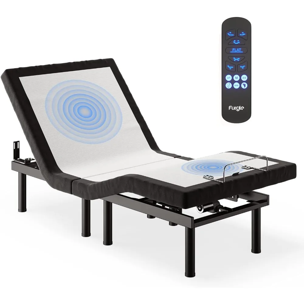 Adjustable twin XL bed frame with massage, zero gravity, equipped with silent motor, child lock, using remote control bed frame
Adjustable twin XL bed frame with massage, zero gravity, equipped with silent motor, child lock, using remote control bed frame