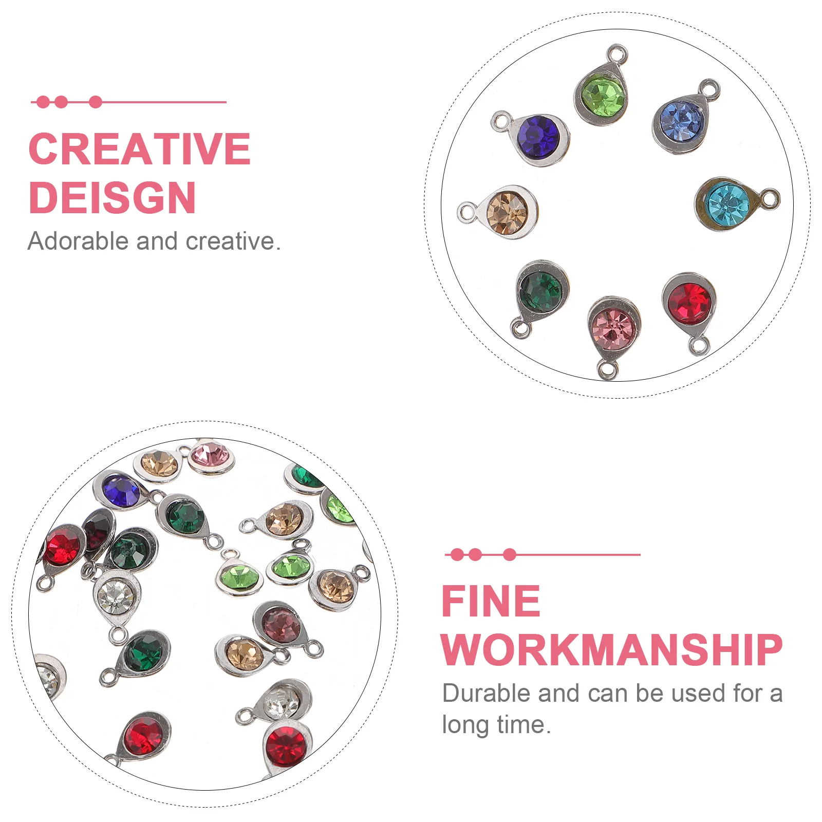 48 Pcs Glass Drill Pendant Handmade Ornaments Jewelry Decor Charm Dangle Pendants DIY
48 Pcs Glass Drill Pendant Handmade Ornaments Jewelry Decor Charm Dangle Pendants DIY